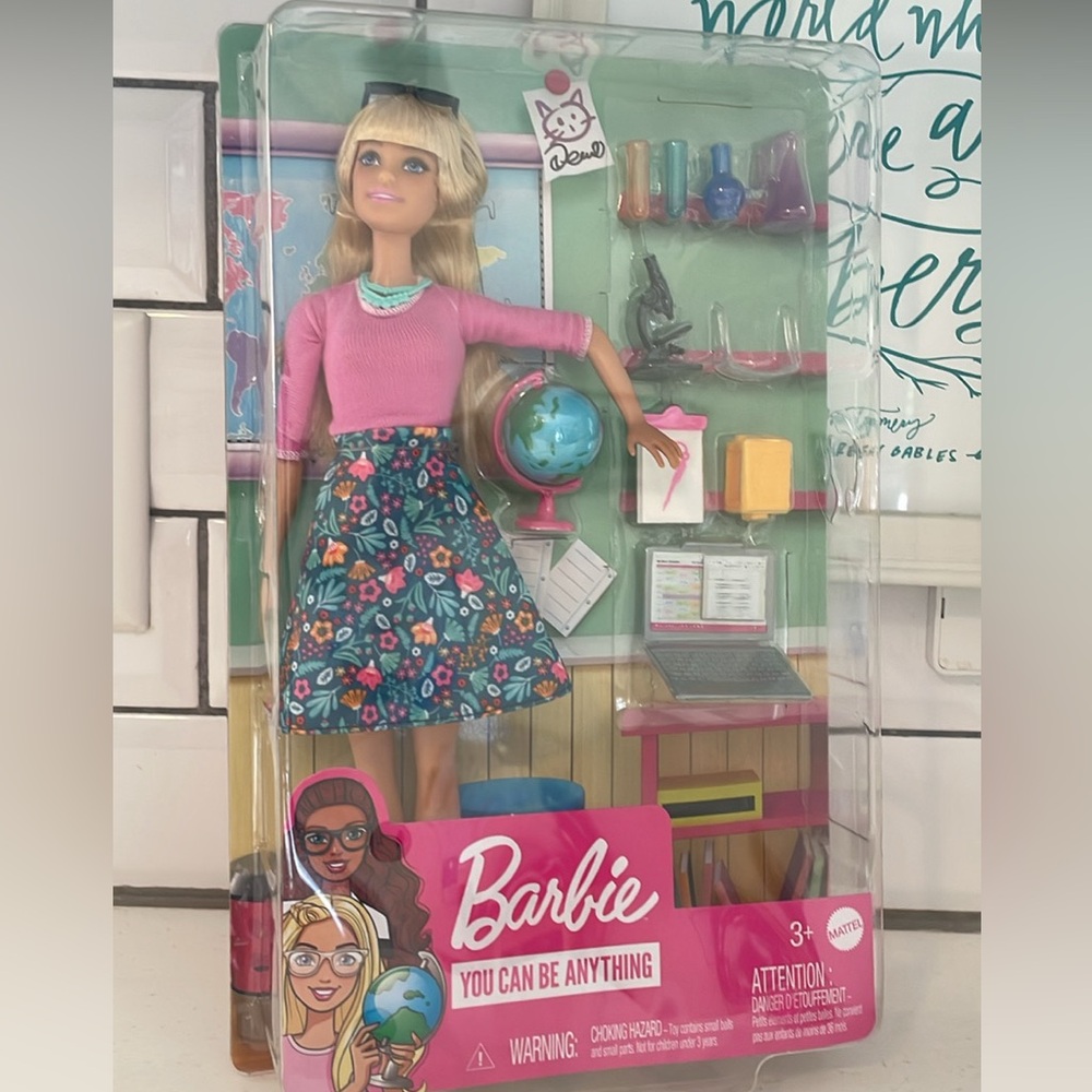 NEW Barbie Teacher Doll Set